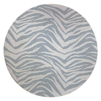 Zebra Patch Non-Slip Outdoor Rug