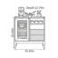 Commode d'appoint multifonctionnelle en bois massif-1933630370