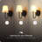 1.8W LED Integrated Matte Black Rechargeable Battery Wall Sconce with White Fabric Shade and USB-C Cable Included