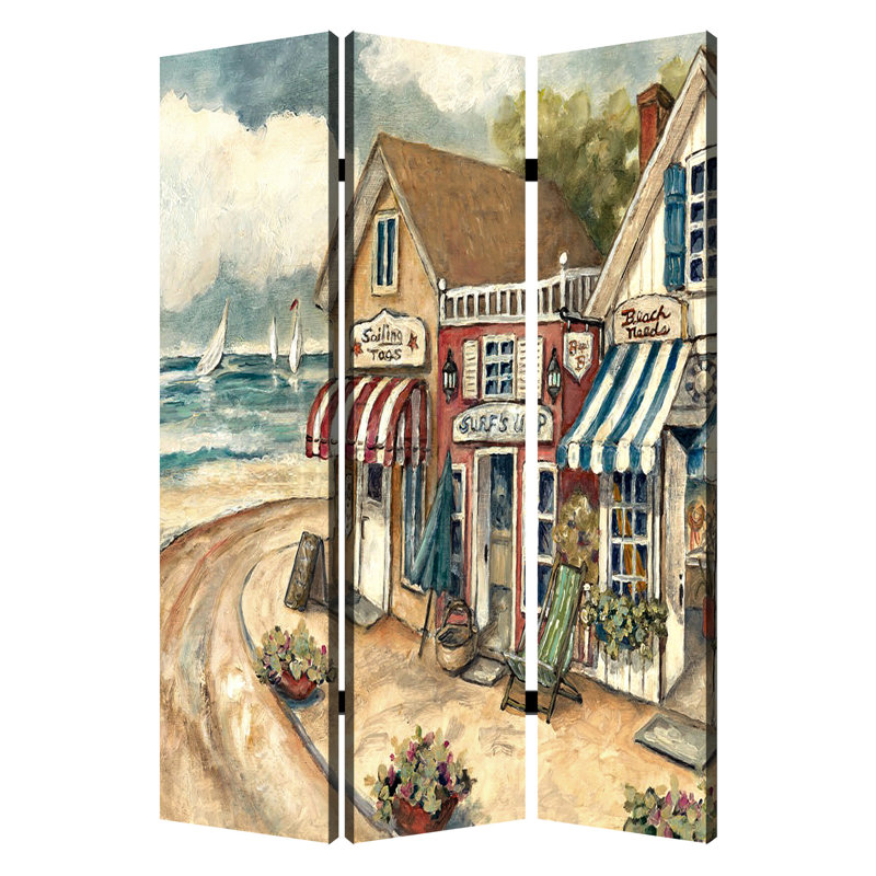 Cloison 3 panneaux Inspiration Seaside Town