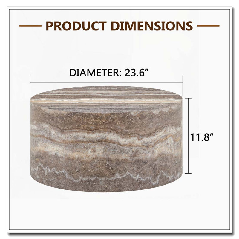 Table basse ronde, Gris