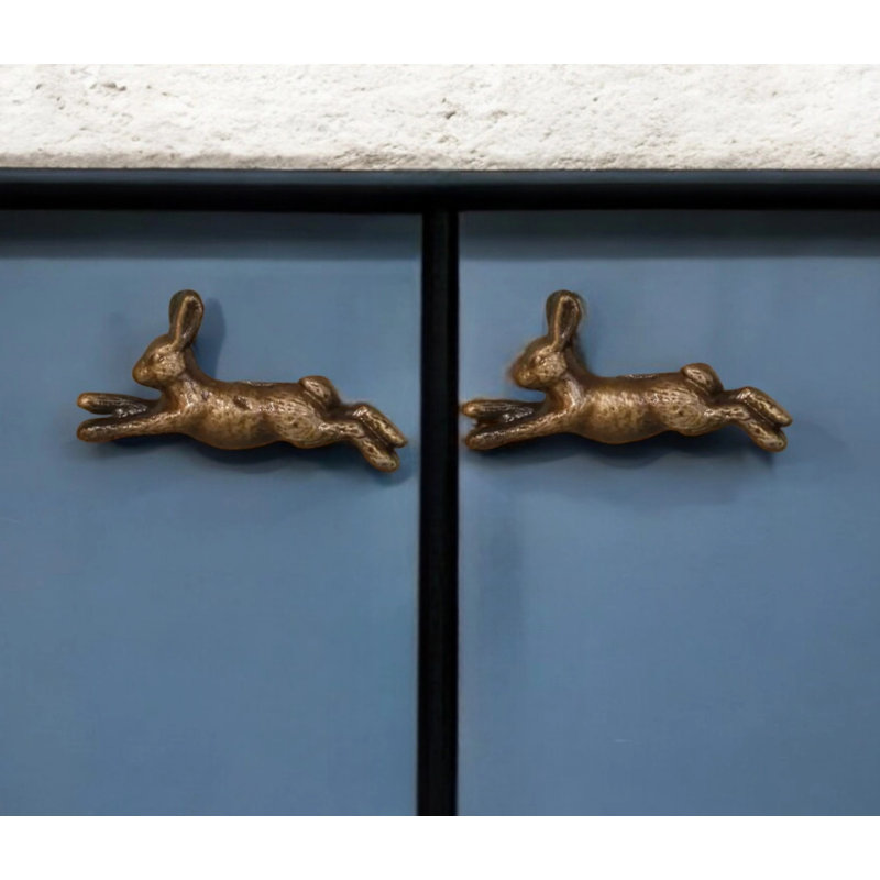 Antique Bronze Hare Knob
