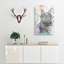 Colours of a Cat in Abstract - Wrapped Canvas-55317272