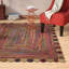 Tapis rouge tissé à la main Herzig-1600182166