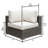 Shearin 63.5'' Wide Wicker Patio Sectional with Cushions