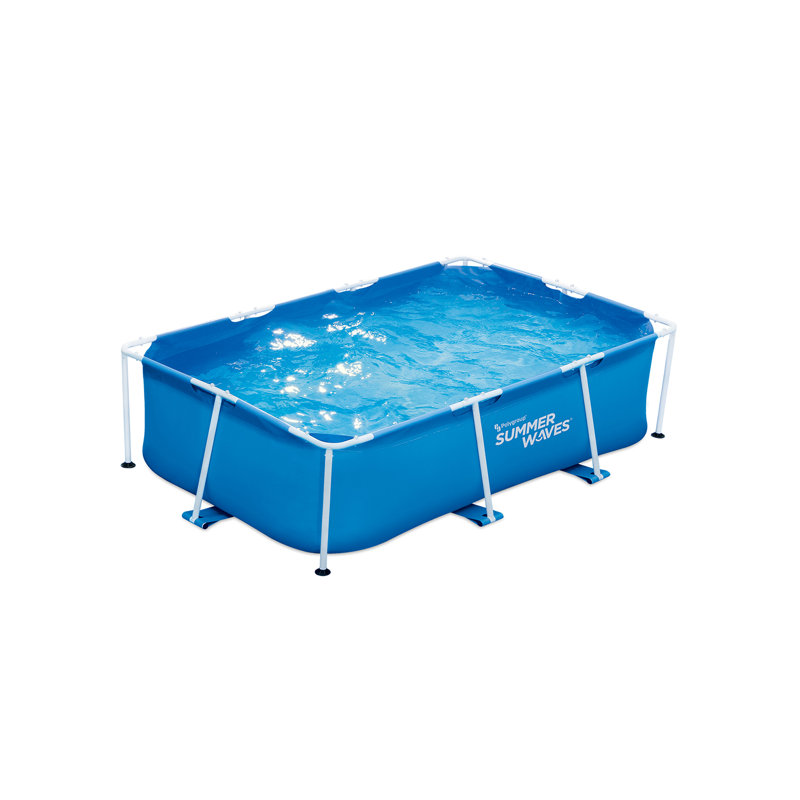 Summer Waves Plastic Rectangle Kiddie Pool 26'' H x 63'' W x 102.5'' L
