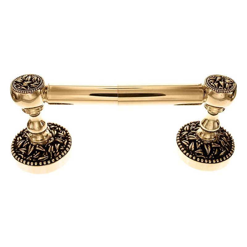 San Michele Wall Mounted Toilet Paper Holder, Antique Gold