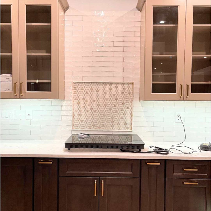 Eterna Hex 12" x 12" Recycled Glass Shiny Mosaic