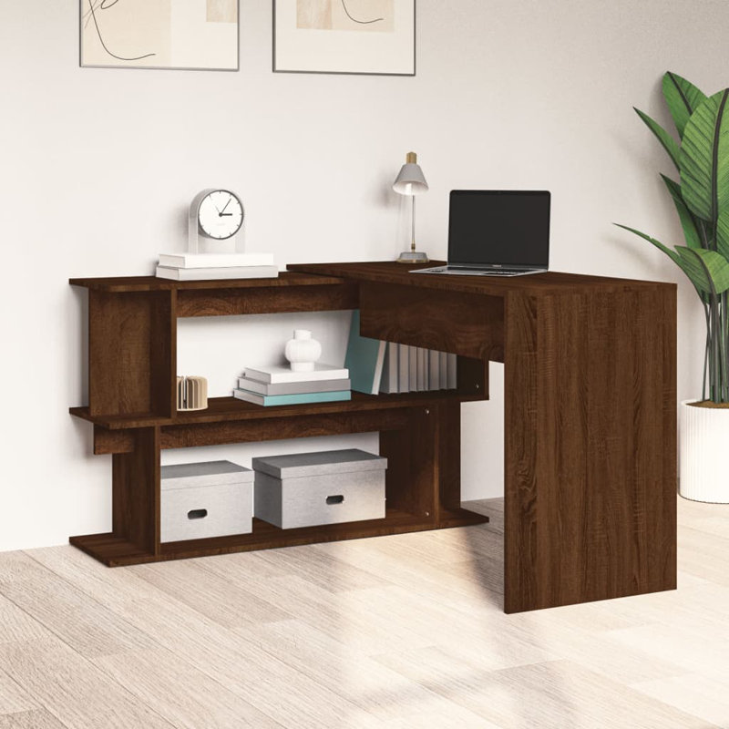 Anastazja Writing Desk, Smoked Oak