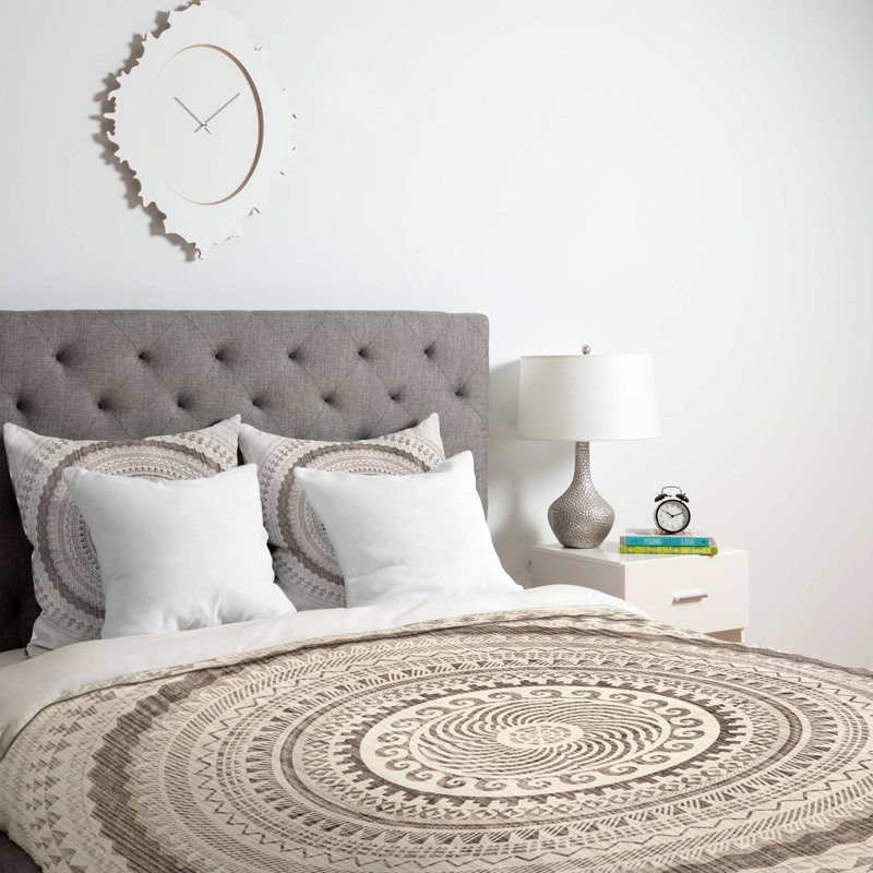 Iveta Abolina Polyester Geometric Shapes Duvet Cover, Queen Duvet Cover + 2 Shams