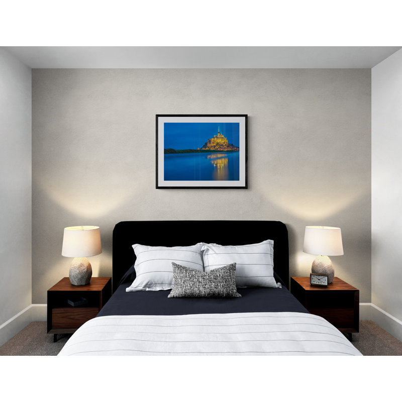 The Magic Of Mont Saint Michel Print by Mark Paulda, Black Framed Paper, 25.25" H x 31.25" W