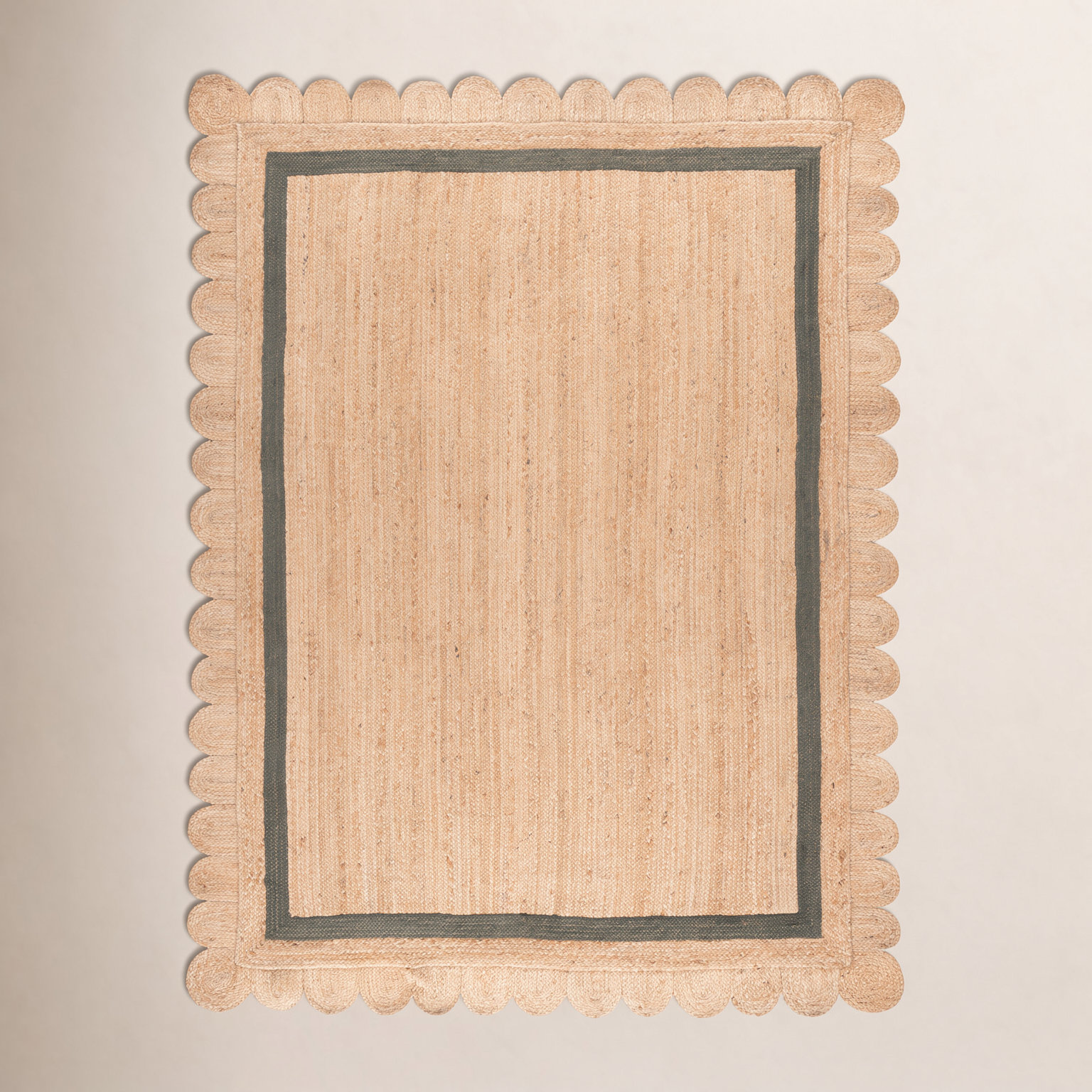 Inaki Hand-Woven Geometric Jute Rug, Rectangle 9' x 12'