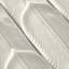 Nabi Quill Tundra Gray 2X5 3D Crackled Glossy Glass Mosaic Tile