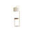 67"H Contemporary Brass Metal Floor Lamp with USB Charging Port, Beige Fabric Shade Standing Lighting