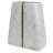 Cara Marble Bookend Pair With Brass Edges