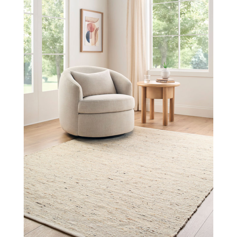 Tapis fait à la main Simplon, Beige / sable / gris anthracite, Rectangle 5 pi x 7 pi 6 po