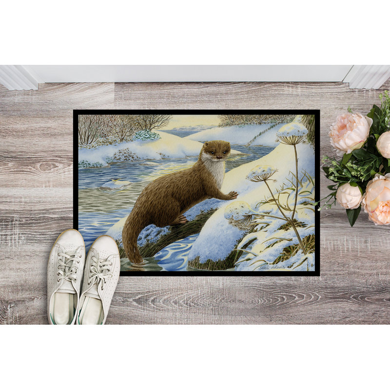 Tapis de porte d’extérieur anti-dérapant winter panneaux, Rectangle 2 pi x 3 pi