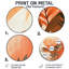 Terracotta Palm Vibes - Palmiers ronds, art mural en métal-10033530