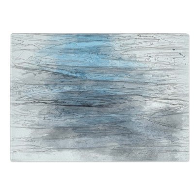 Tempered Glass Dark Water Chopping Board