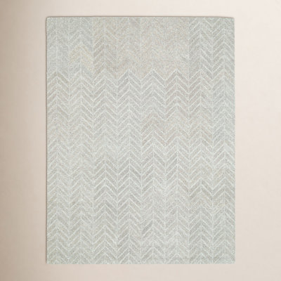 Aldin Hand-Tufted Chevron Rug