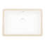 18"X12" Ceramic Bathroom Sink Undermount With Overflow - Sleek Design, Low Water Absorption For Outdoor Rectangular Elegant Smooth Surface Home