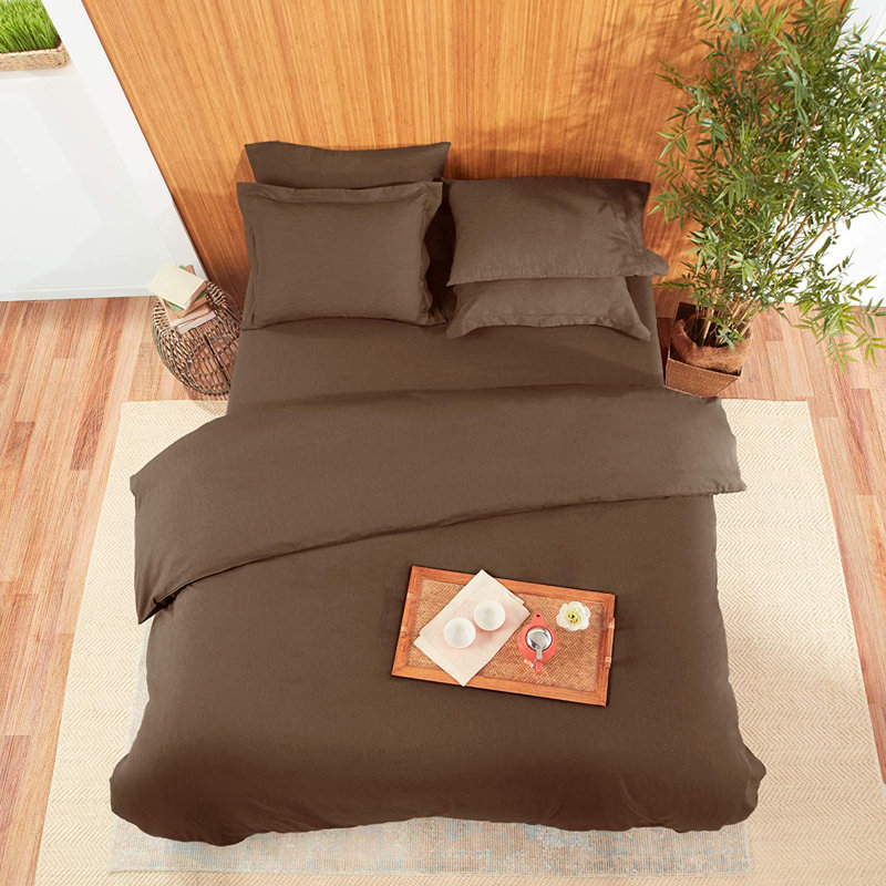 Duvet Cover, Twin Duvet Cover, Brown