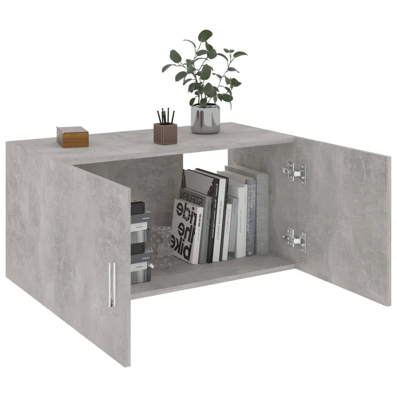Bisleidy Wall Bathroom Cabinet, Concrete Grey
