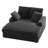 53"W Wide Sleeper Sofa Bed – Plush Chair Bed with Throw Pillows & Recessed Arms for Living Room, Guest Room, or Home Office-1413585055