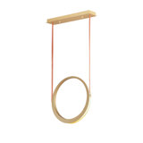 Binstead 1 - Light Natural Aged Brass LED Single Pendant