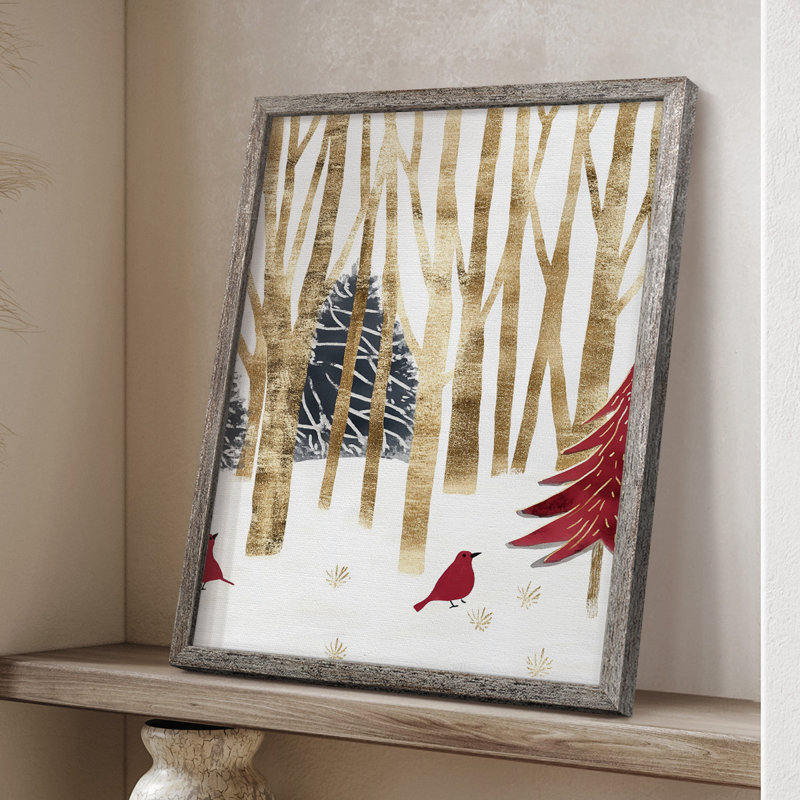 «Christmas Holiday Art» CDXXIX, reproduction encadrée - bois massif, H 15 po x l 12 po