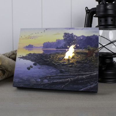 Toile de table lumineuse Fireside Point 8 X 6
