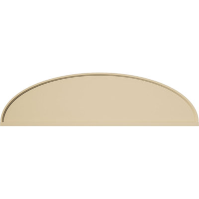 Elliptical Signature Urethane Pediment, Primed Tan
