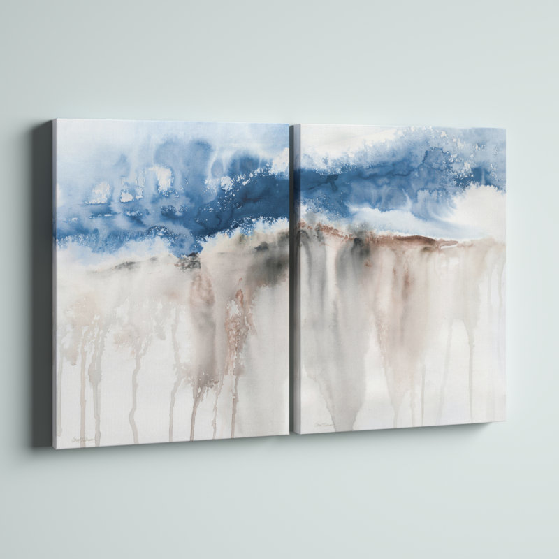 Windy Cliff I - ensemble de 2 reproductions d'art, H 40 po x l 60 po x P 1 po, Toile tendue, Pas de tapis