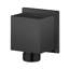 Square Pressure Balance 2 Ways (Shower Head and Handshower with Bar) in Black