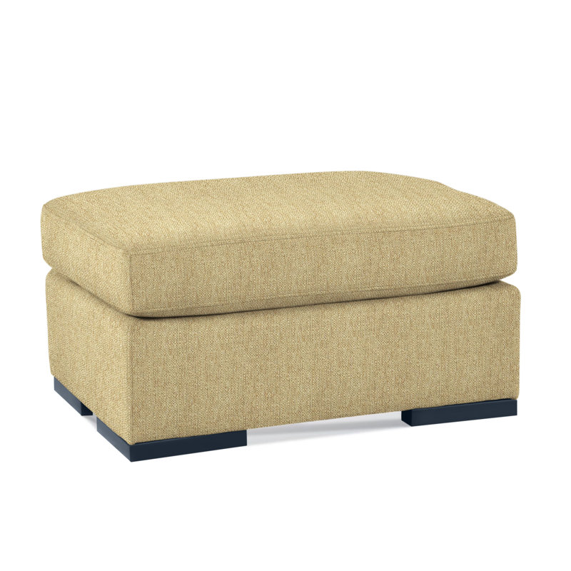 Memphis Ottoman, Beige Sugar Performance; 0863-93, Black