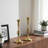 Modern Glam Metal and Aluminum Taper Candle Holder with Elegant Silhouette and Sculpted Detailing for Decorative Accent Display in Contemporary Interiors-89117375
