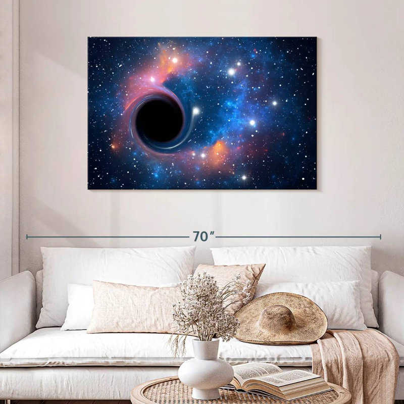 Trou noir d'Oberle dans l'espace, H 30 po x l 45 po