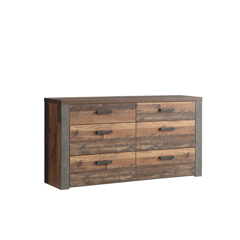 Beckton 156.3cm W 6 - Drawer Chest of Drawers