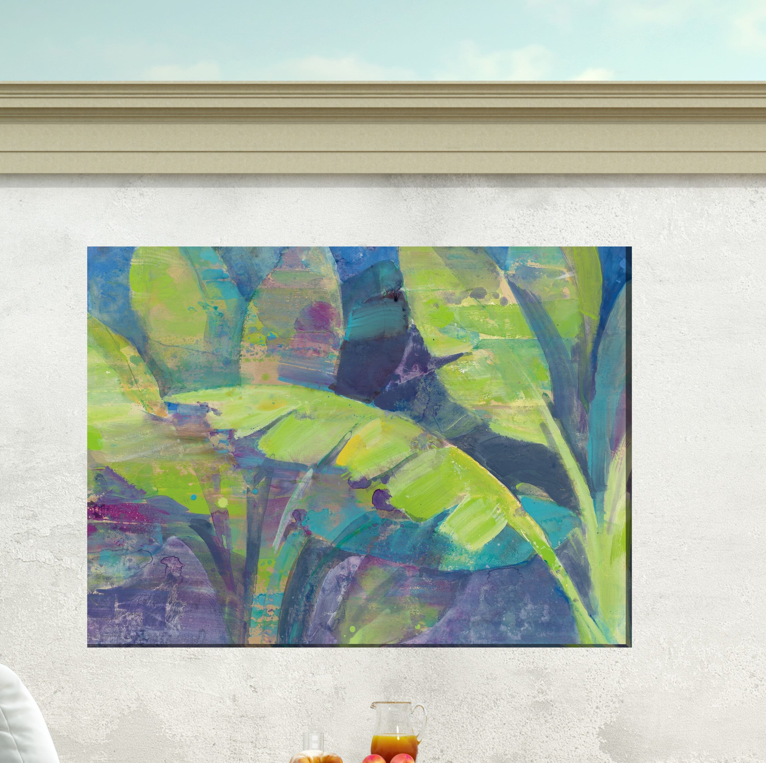 Bayou Breeze Burgett Bermuda Palm Outdoor Canvas Art & Reviews | Wayfair