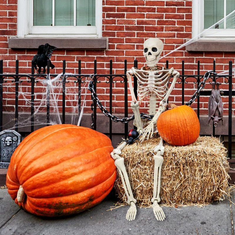 Squelette en plastique 36 po pour Halloween, 36 po
