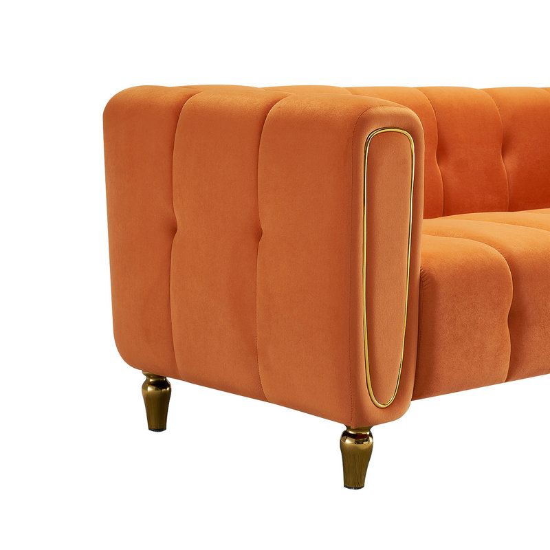 Canapé 83,18 po, Velours orange
