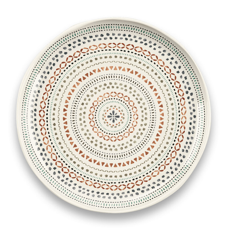 Service de table en mélamine - ensemble de 12