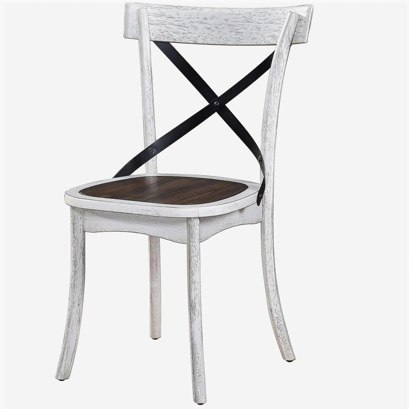 Ensemble de 2 chaises de salle à manger style campagne moderne