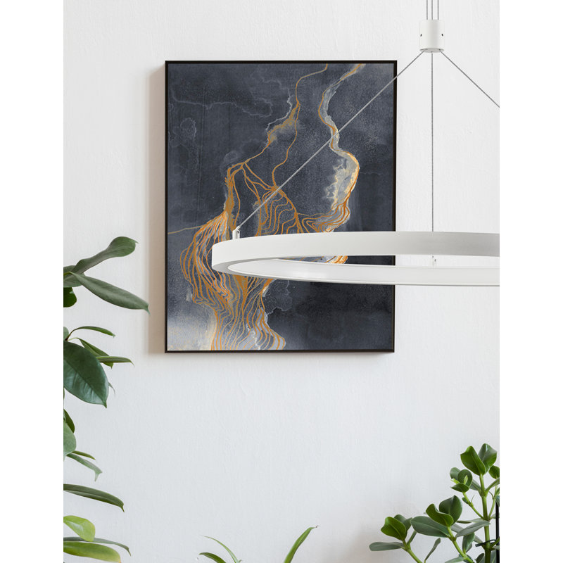 1 - Light LED Unique/Statement Pendant, White