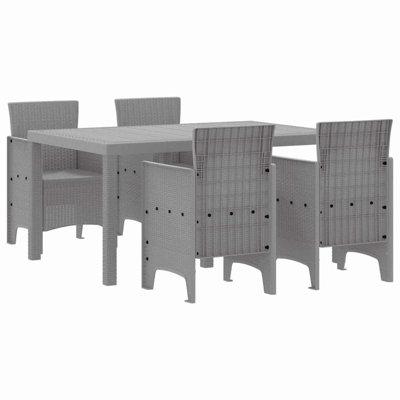 4 - Person Patio Dining Set with Rectangular Table , Cushions Included