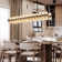 Jaylnn 60 - Light 54’’  Crystal Dimmable LED Kitchen Island Rectangle Chandelier(Includes 60XG4 Bulbs)