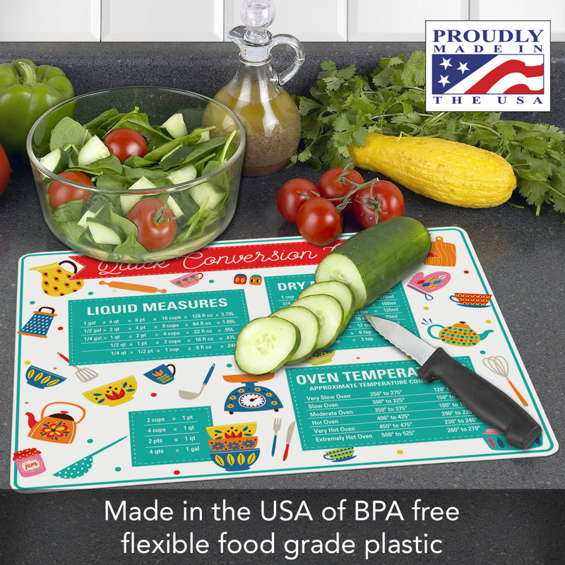 Chop Chop Quick Conversion 1 Pack Flexible Cutting Mat 15 Inch By 11.5 Inch