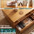  Harmony 47.2”W Coffee Table with Storage, Rectangular Wood Center Table for Living Room, Multiple Colors, Dual Solutions - 2 Smooth Drawers & Open Storage, Natural Oak Finish-1603077811