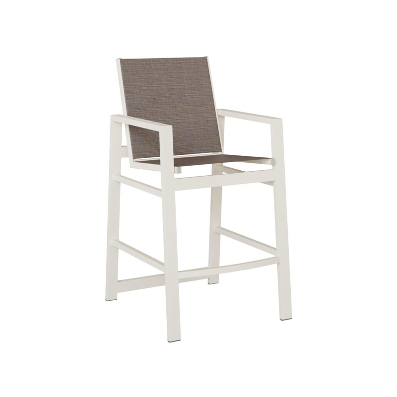 Chaise berçante Berlin Gardens Vida, Blanc mat, Bleu cadet Shelby
