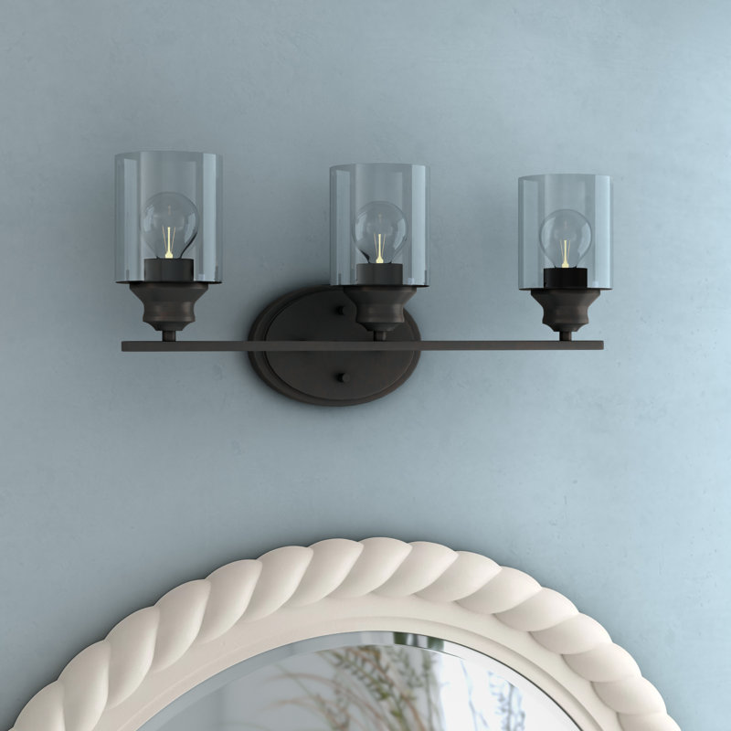Éclairage pour meuble-lavabo 3 lumières Holbrook, Bronze huilé